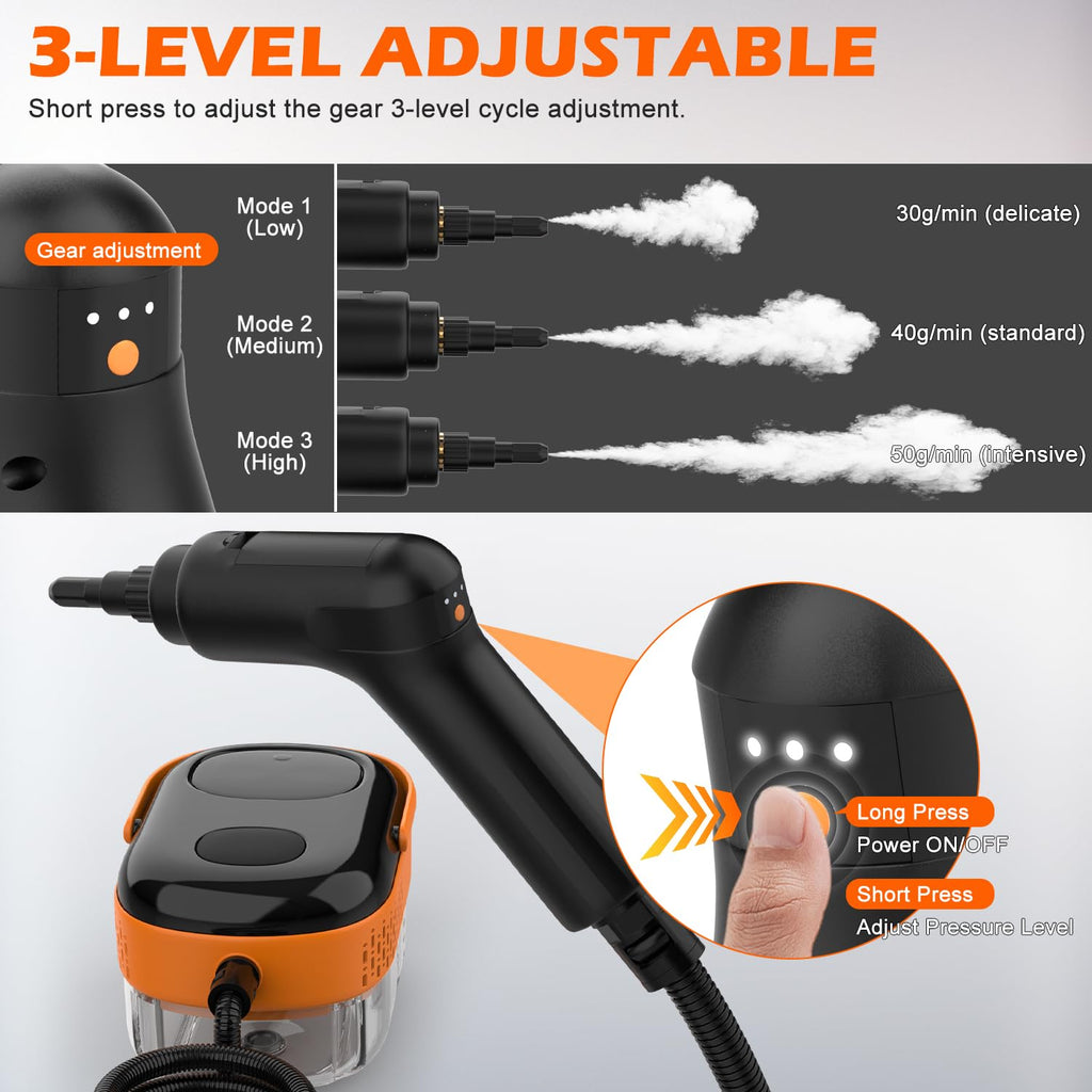 Portable Handheld Steam Cleaner with 16 Accessories Z74515