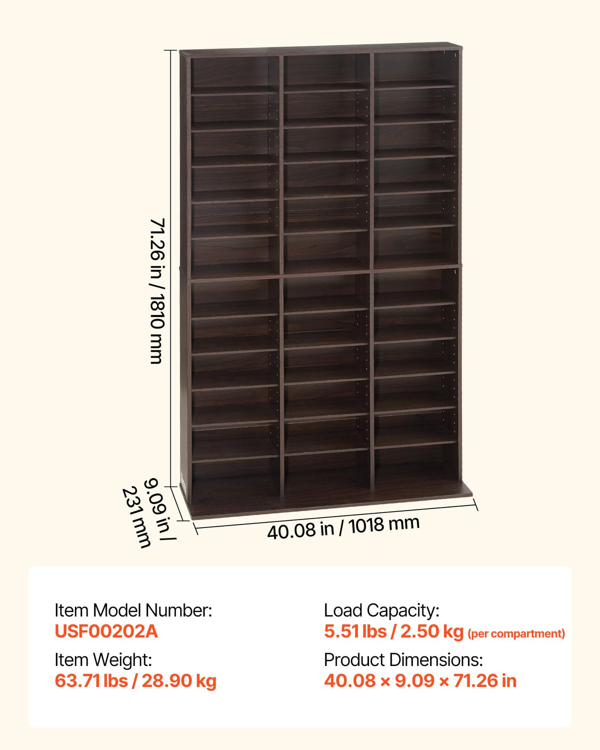 12-Tier Media Storage Cabinet C74260