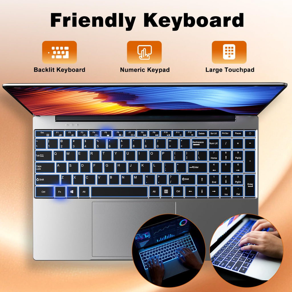 15.6" Laptop Computer Core I5 16GB RAM 512GB SSD U24106