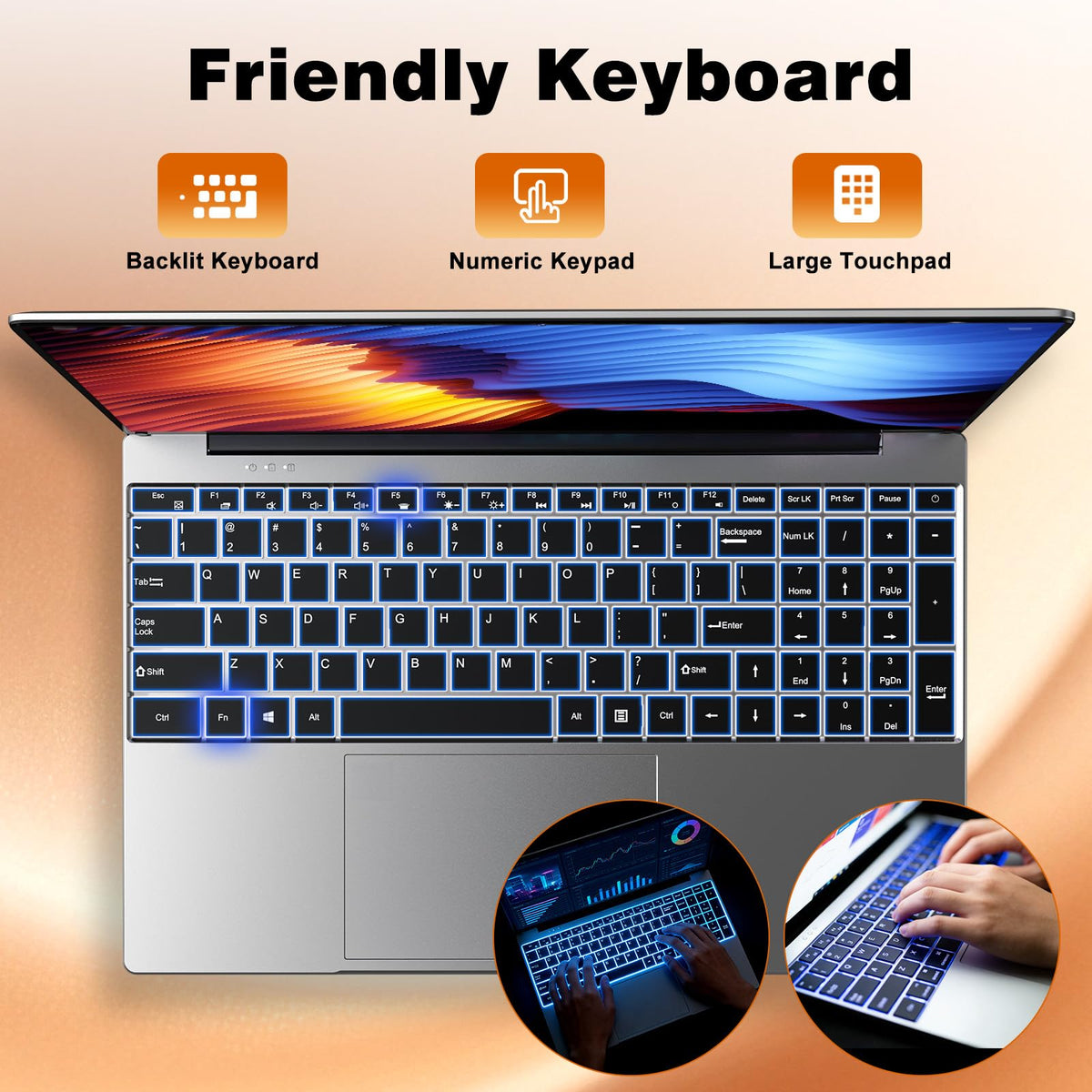 15.6" Laptop Computer Core I5 16GB RAM 512GB SSD U24106