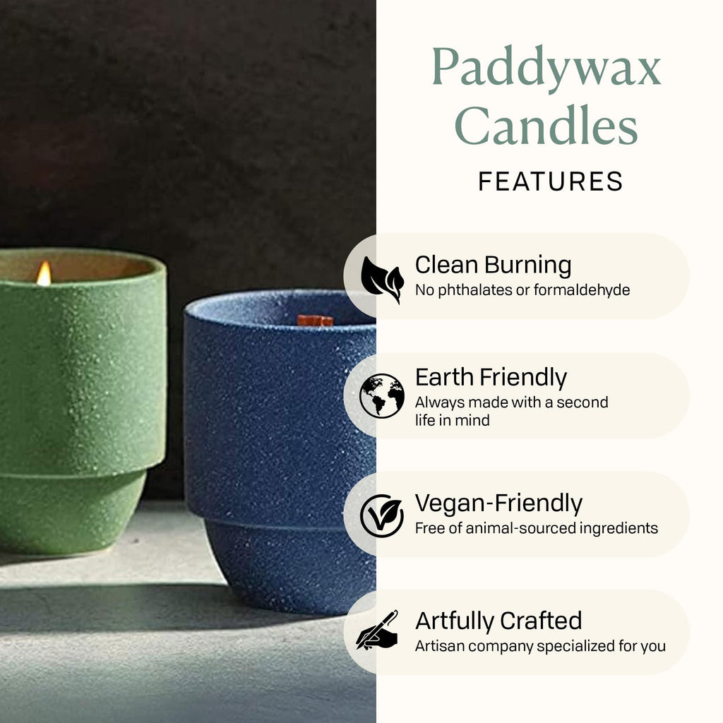 Scented Soy Candle in Reusable Ceramic Jar with Wood Wick, 11 oz T5410