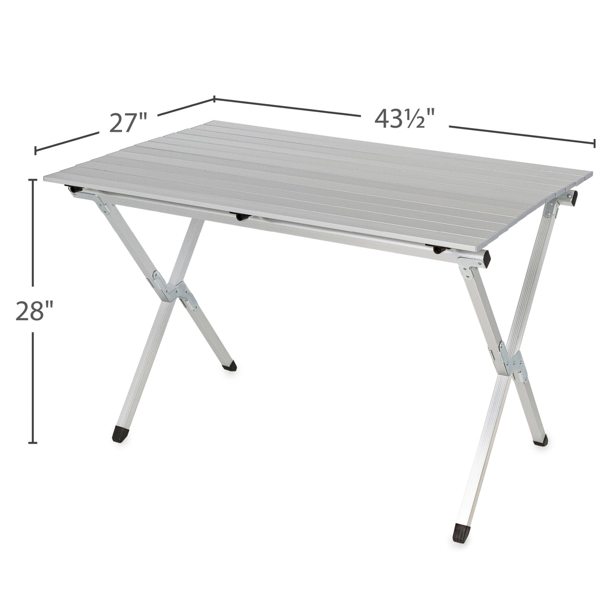 Aluminum Roll-Up Table with Carrying Bag, Seats 4-6 R679057