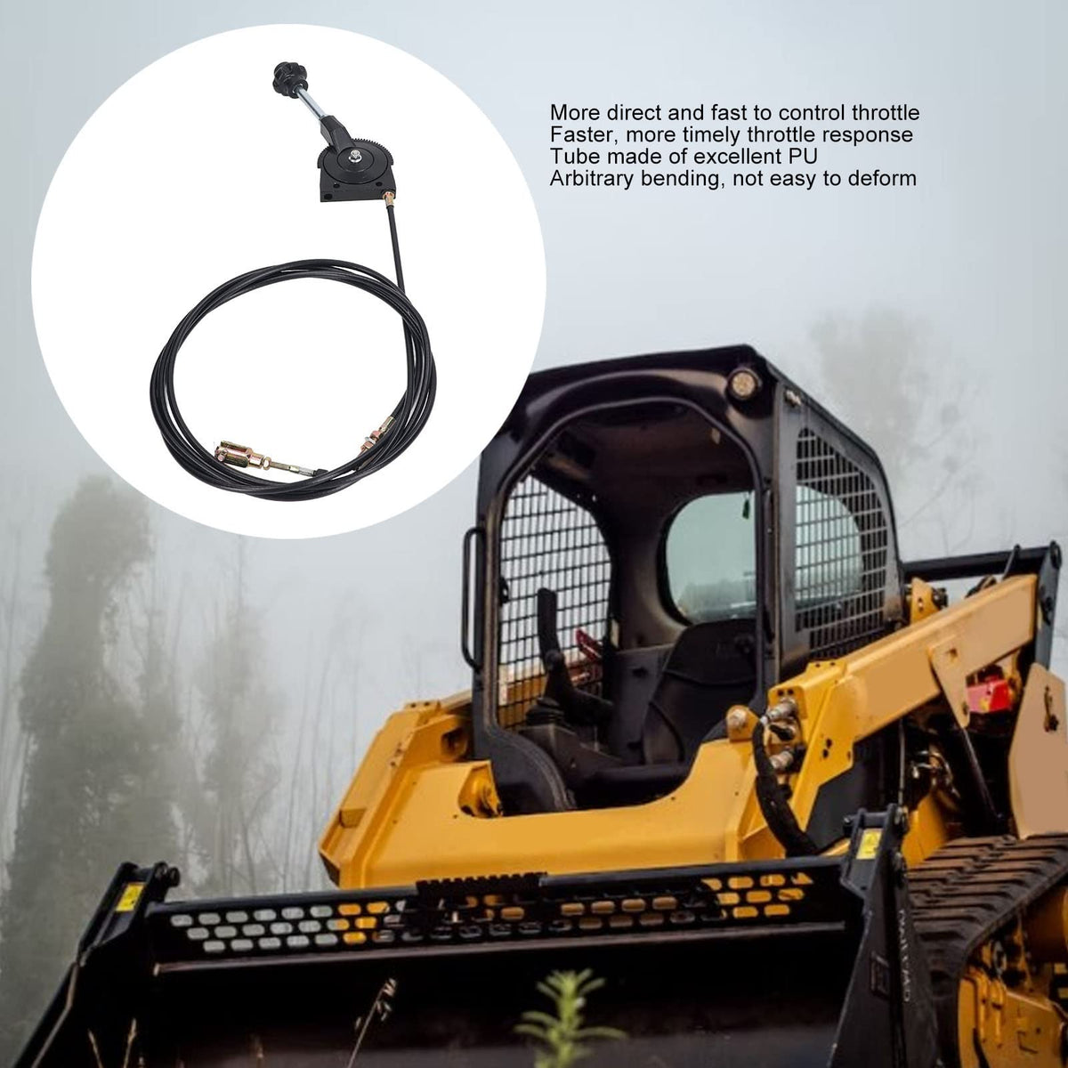 Excavator Throttle Cable 3.5M Manual Throttle Control Cable X780