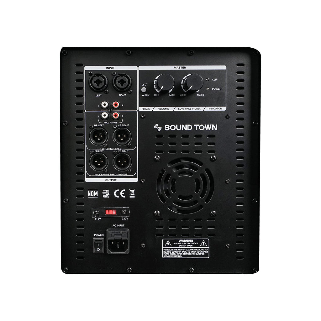 18" 2400W Powered Subwoofer Y4480