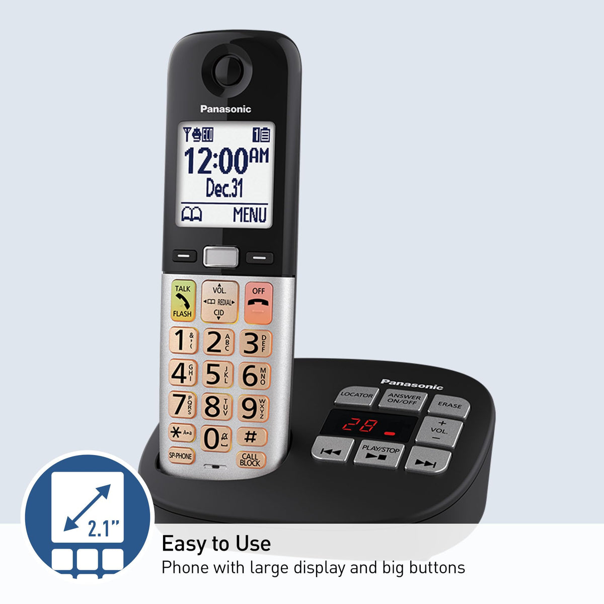 Cordless Phone with Volume Boost and Slow Talk S4411