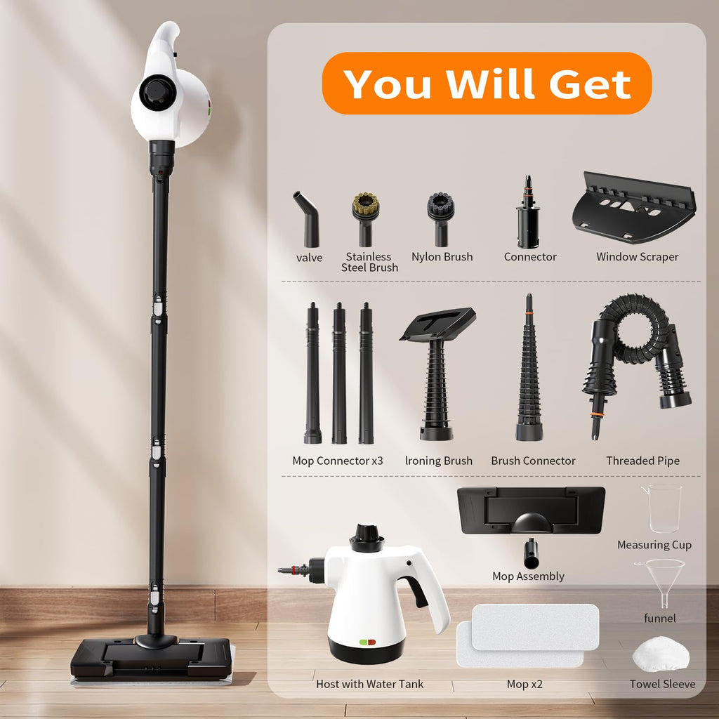16-in-1 Lightweight Detachable Steam Mop I489
