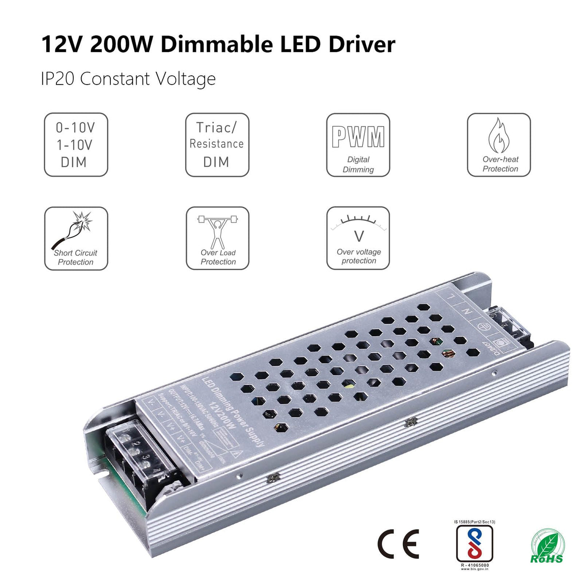 12V 200W Dimmable LED Driver L548173