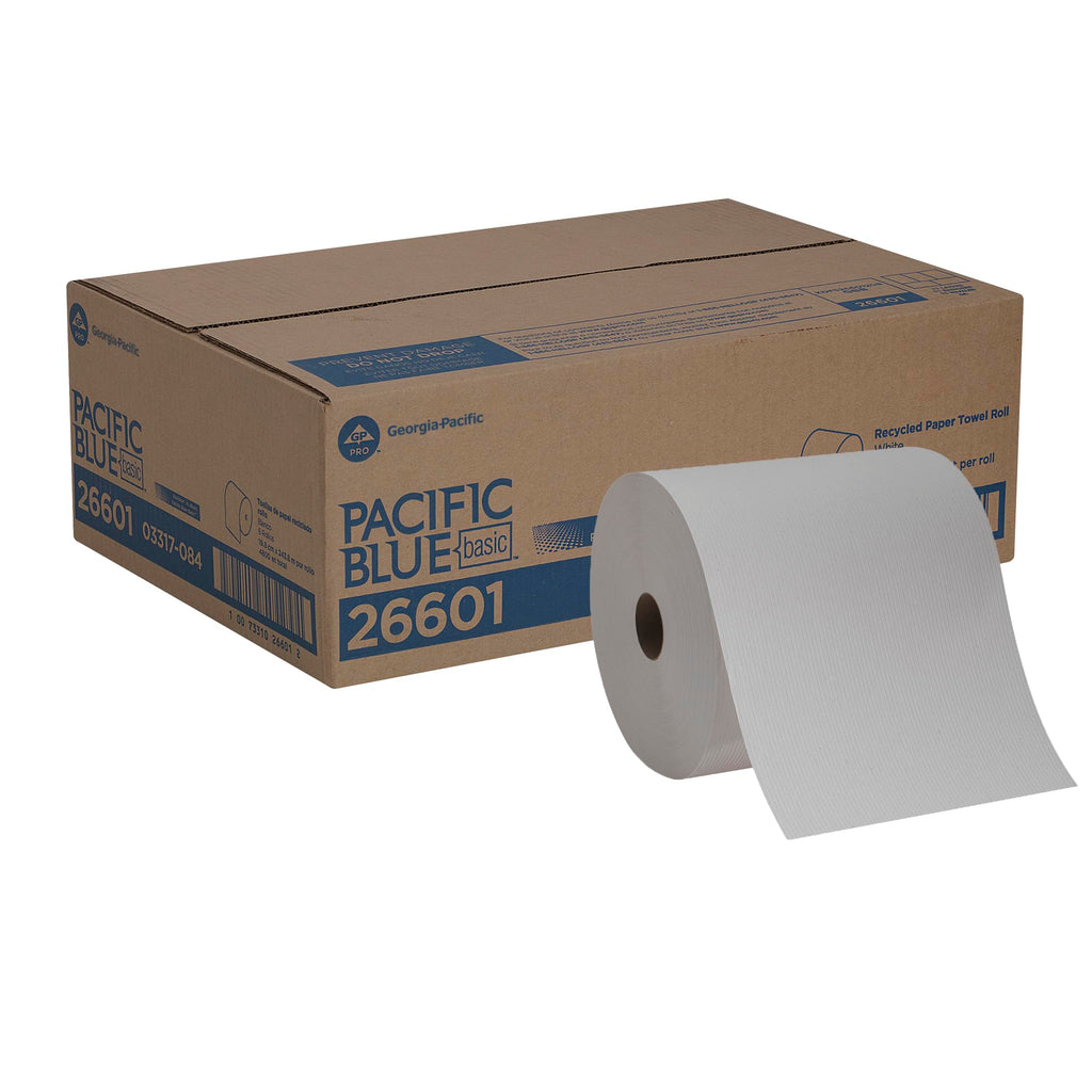 White Recycled Paper Towel Rolls X72252