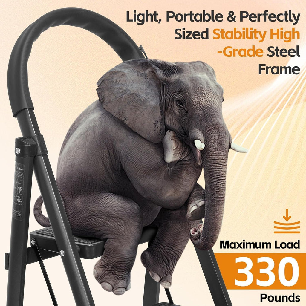 Lightweight Folding 3 Step Ladder N702499