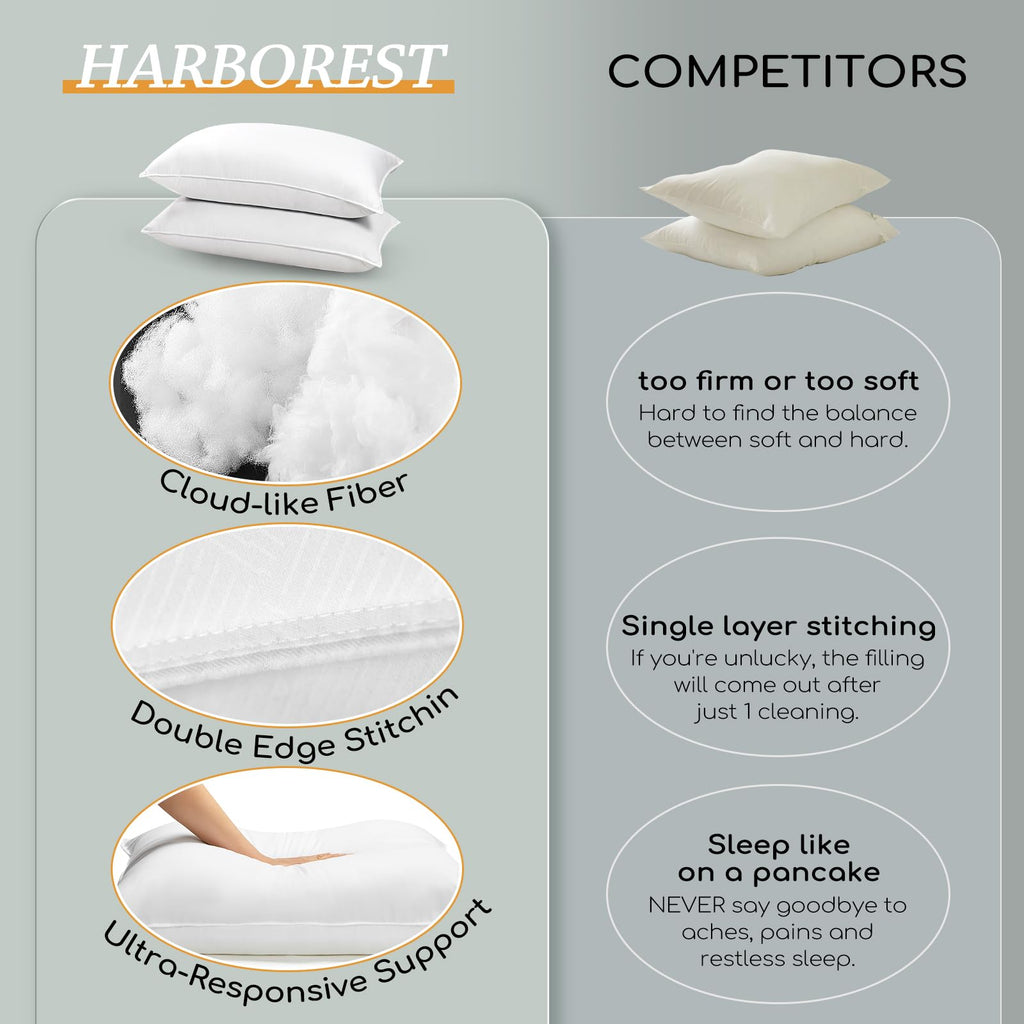 Standard Size Set of 2 Down Alternative Pillows P68332