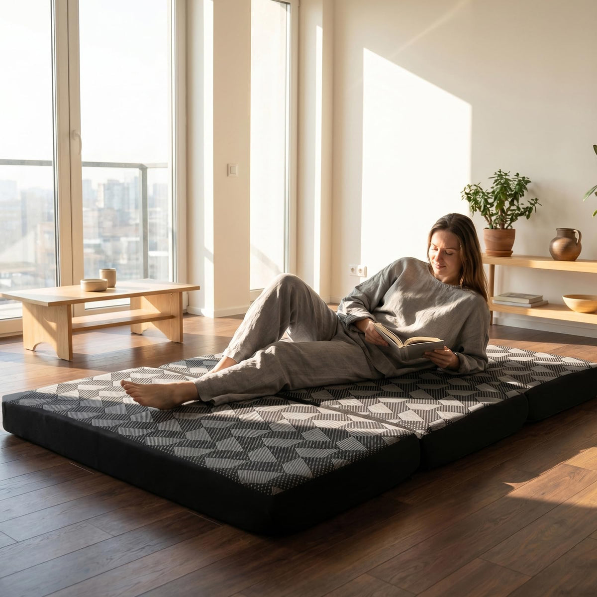 Memory Foam Tri Folding Mattress J9984