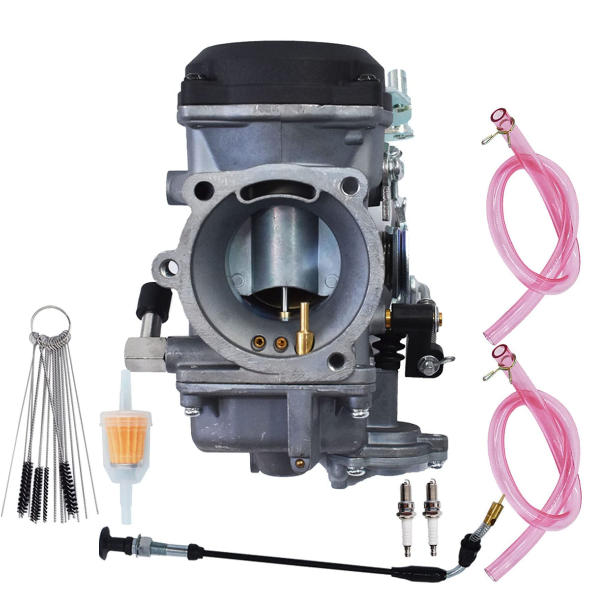 Carburetor with Fuel Filter Choke Cable Spark Plug C791