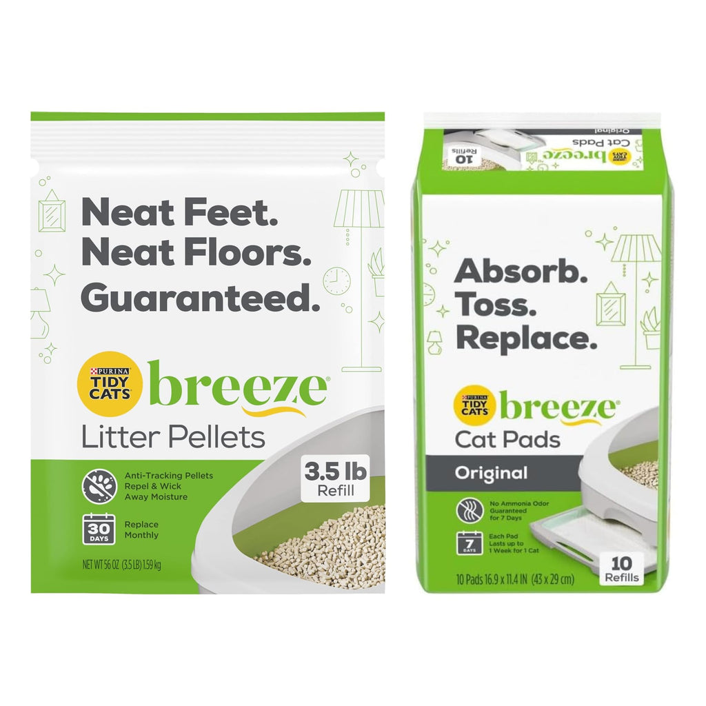 1 Litter Pellets Refill (3.5 lb) and 1 Cat Pad Refills (10 ct) Variety Pack X5508