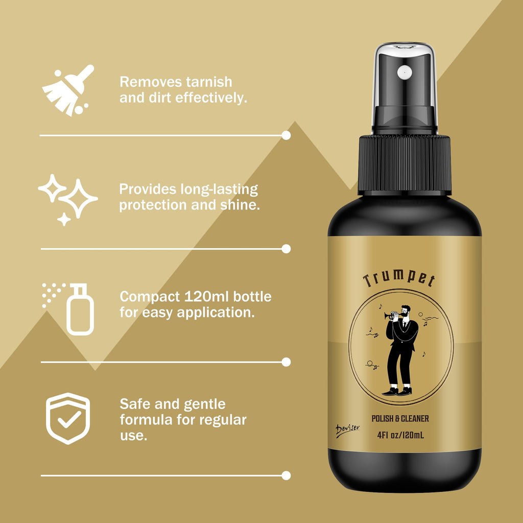 Trumpet Care Kit with Valve Oil and Cleaning Brush G30133