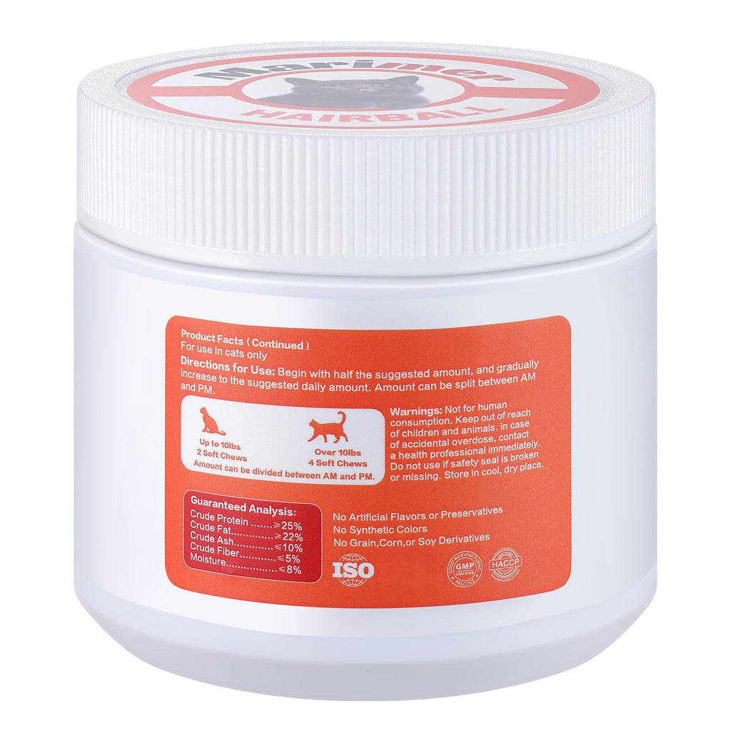 Hairball Control Soft Chews for Cats, Chicken Flavor, 100 Count K3507
