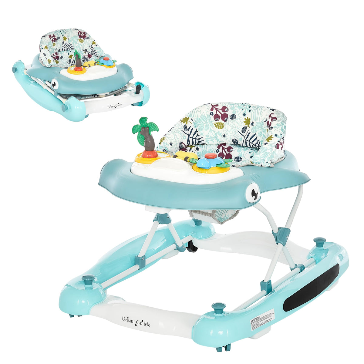 2-in-1 Foldable Baby Walker with Adjustable Height W991488