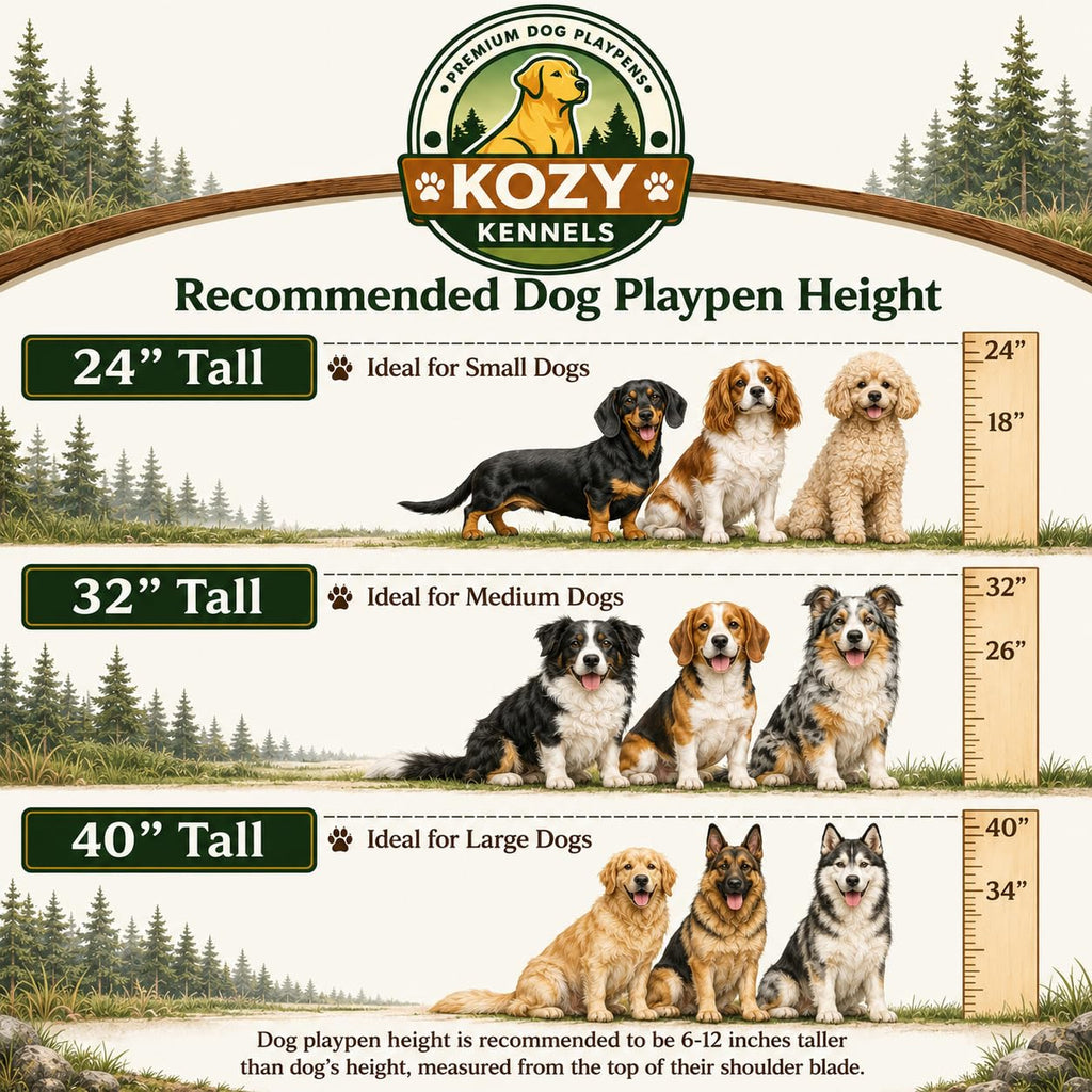 24 inch 16 Panels Heavy Duty Metal Portable Pet Playpen with Gate M792