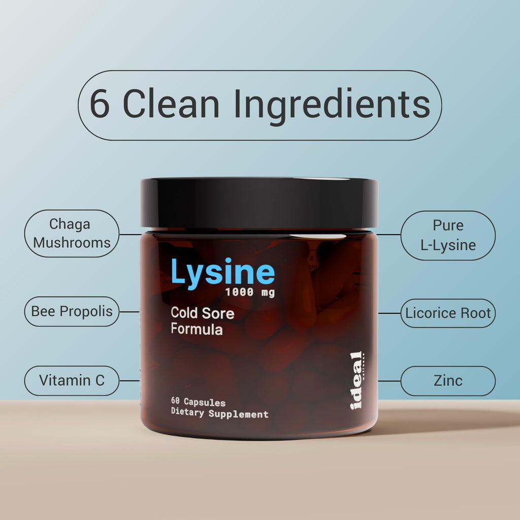 Lysine 1000mg Capsules with Vitamin C, Zinc & Licorice Root Z20086