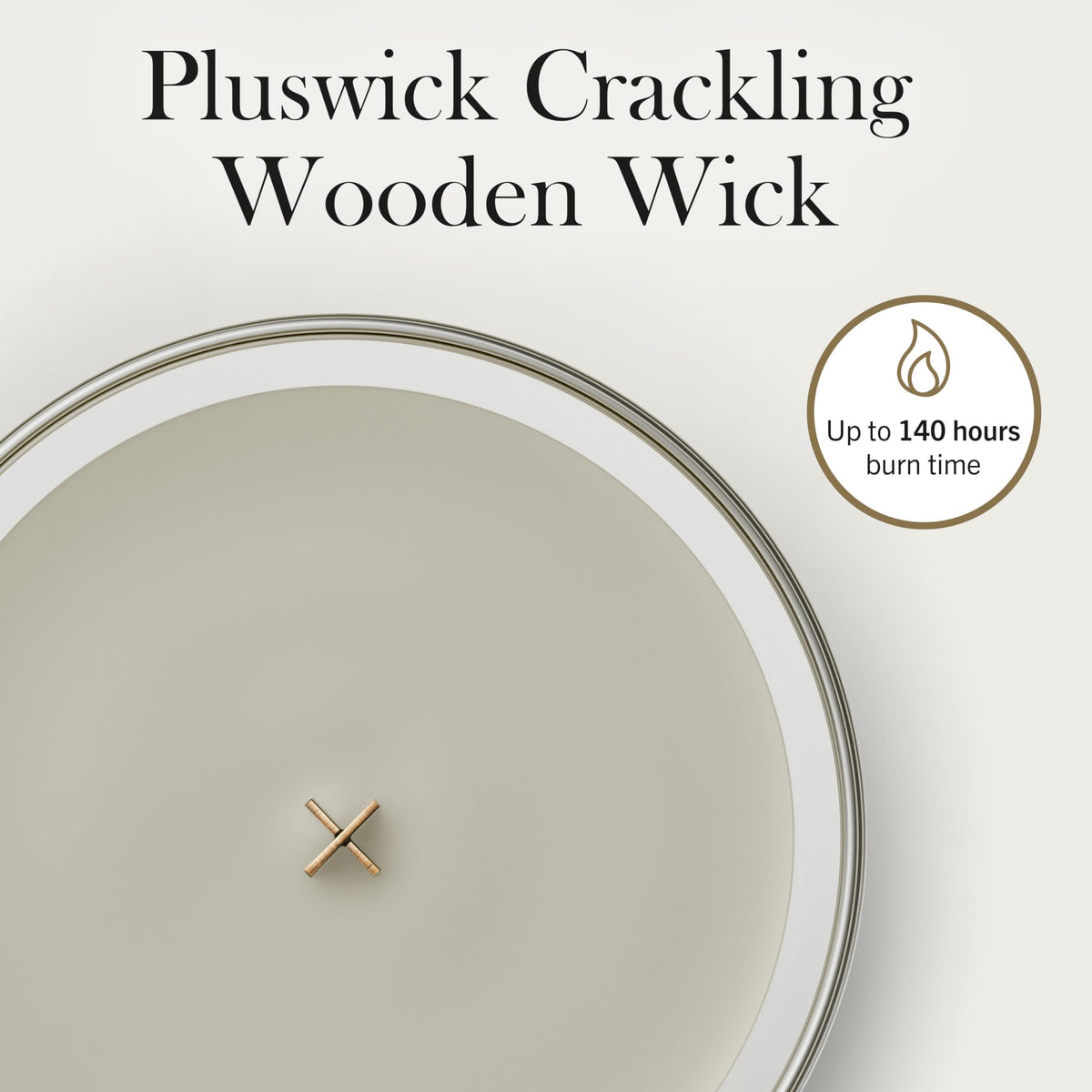 Large Scented Candle with Crackling Wick X814