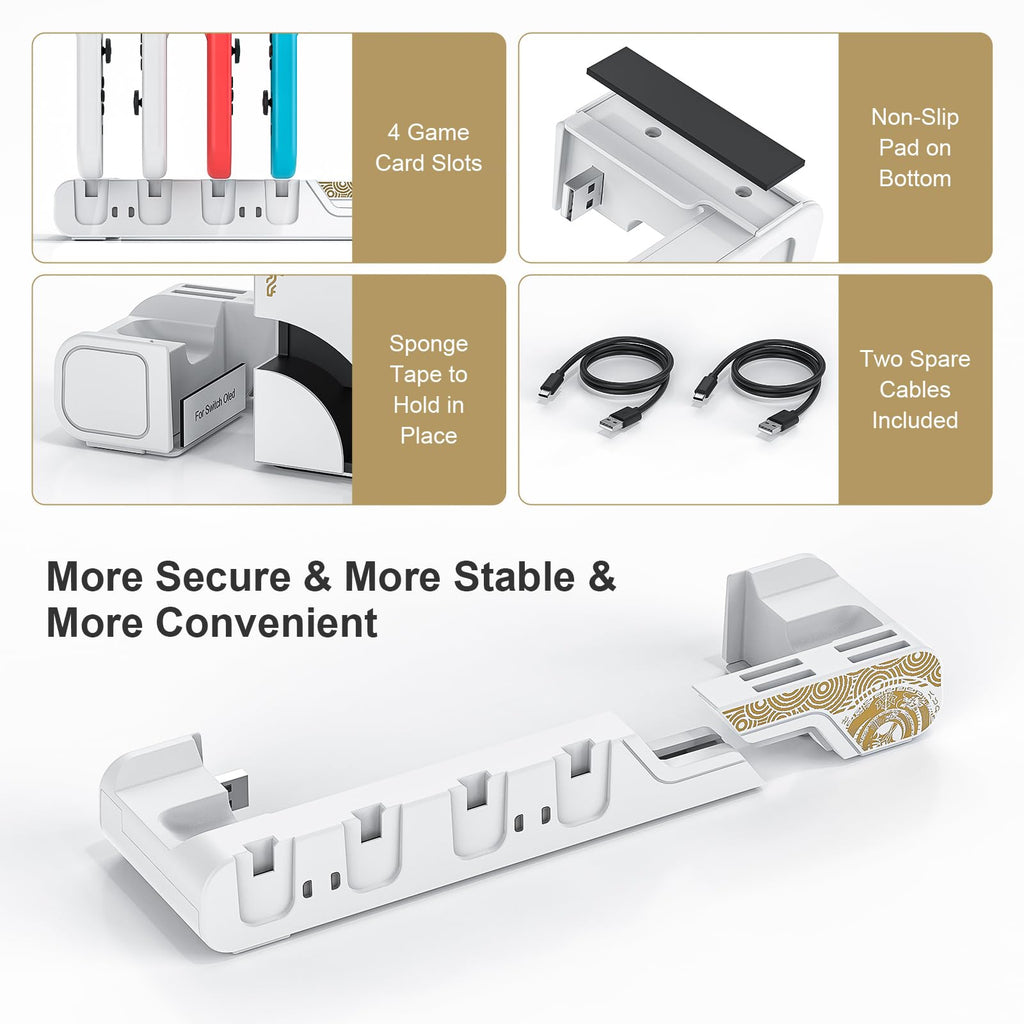 Switch Controller Charging Dock for 6 Joycons O24666