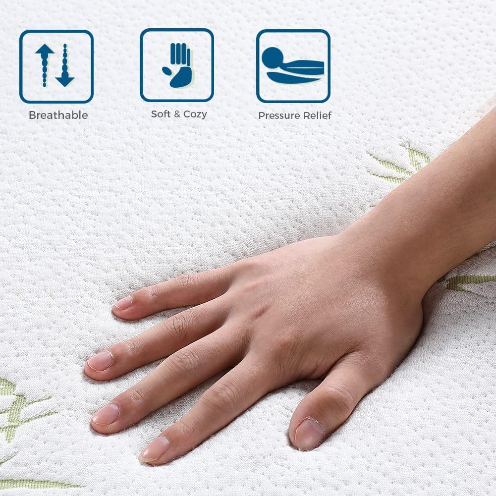 6 Inch Trifold Memory Foam Queen Mattress U701