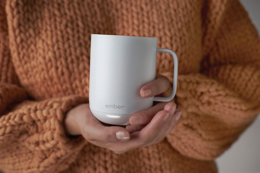 White 10 Ounce Heated Coffee Mug C14466