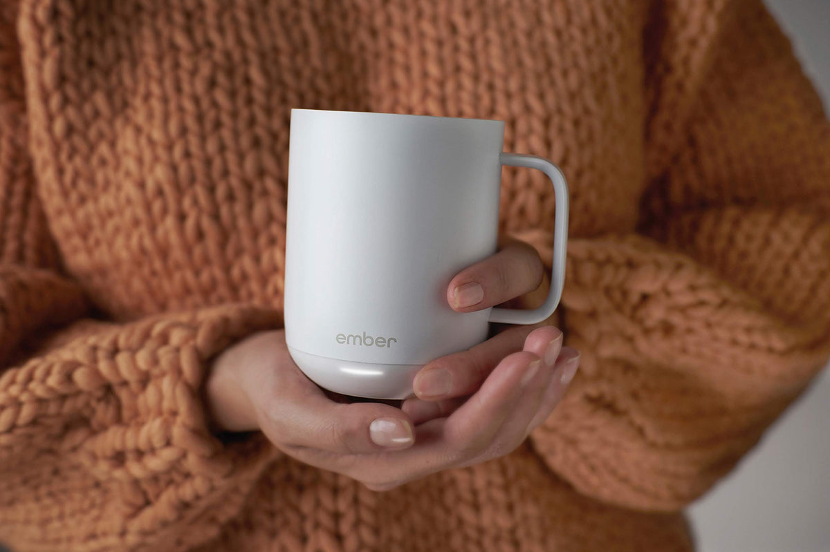 White 10 Ounce Heated Coffee Mug C14466