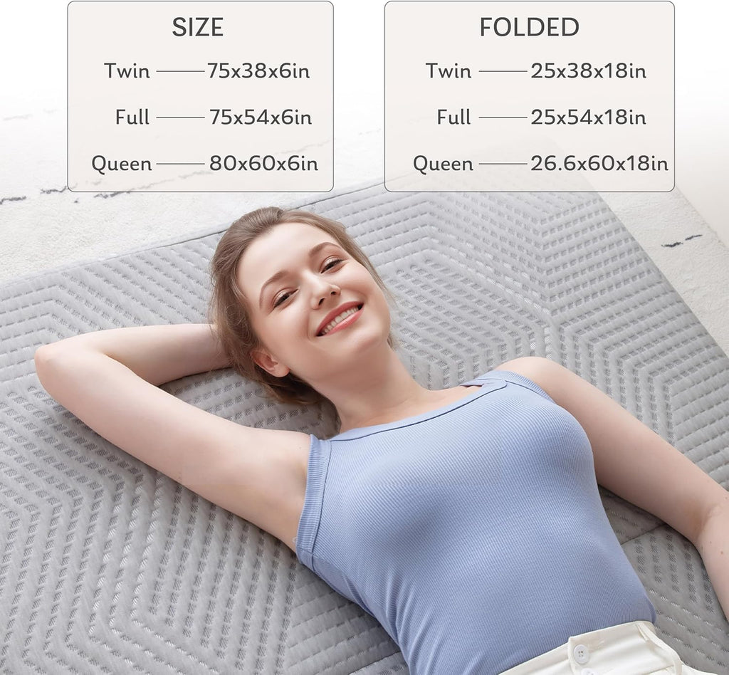 6 inch Twin Memory Foam Folding Mattress C5700
