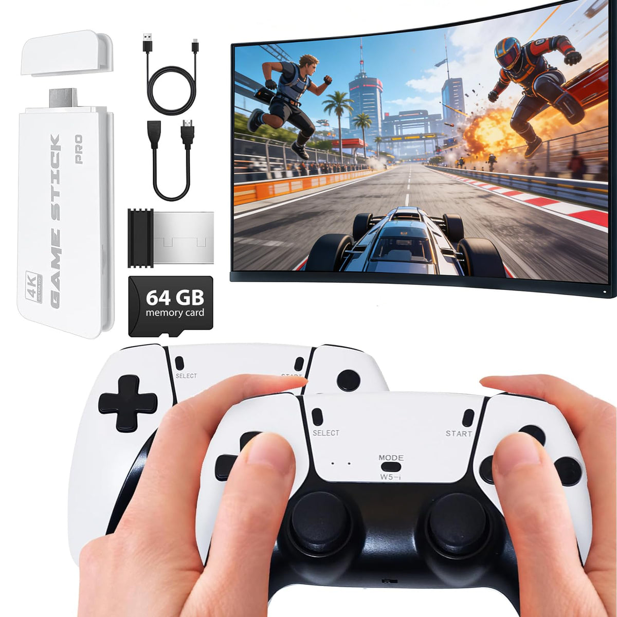 Wireless Retro Gaming Console Built-in 20,000+ Games X924643
