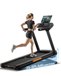 Heavy Duty Treadmill with 20% Auto Incline 4.0HP 400 LBS Capacity U4062