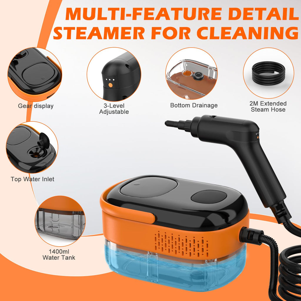 Portable Handheld Steam Cleaner with 16 Accessories Z74515
