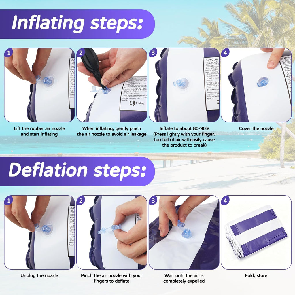 4 Pack Inflatable Pool Floats U249742
