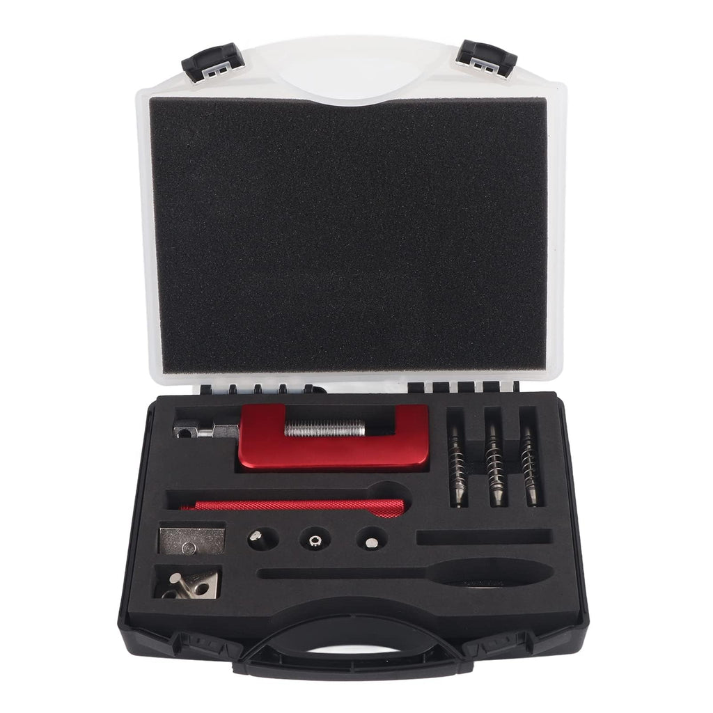 12 Pcs Motorcycle Chain Breaker Riveting Tool Set with Storage Box X251