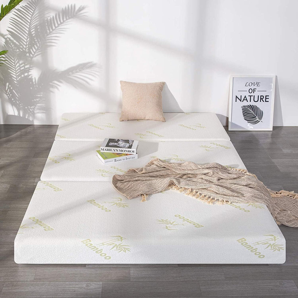6 Inch Trifold Memory Foam Queen Mattress U701