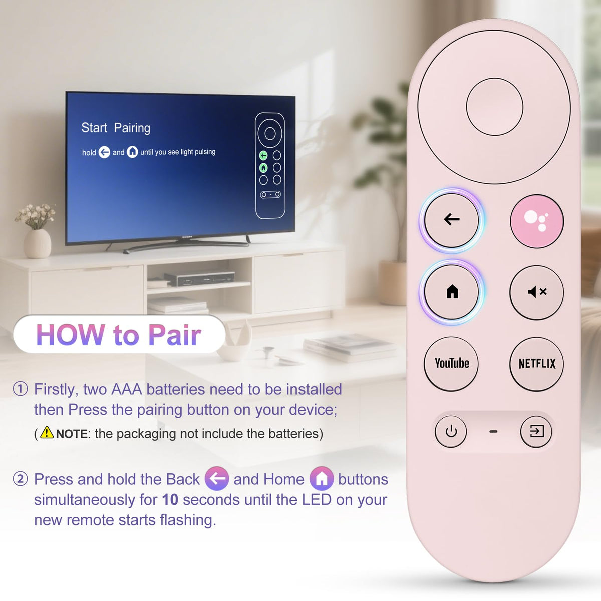 Pink Voice Replacement Remote Control X185