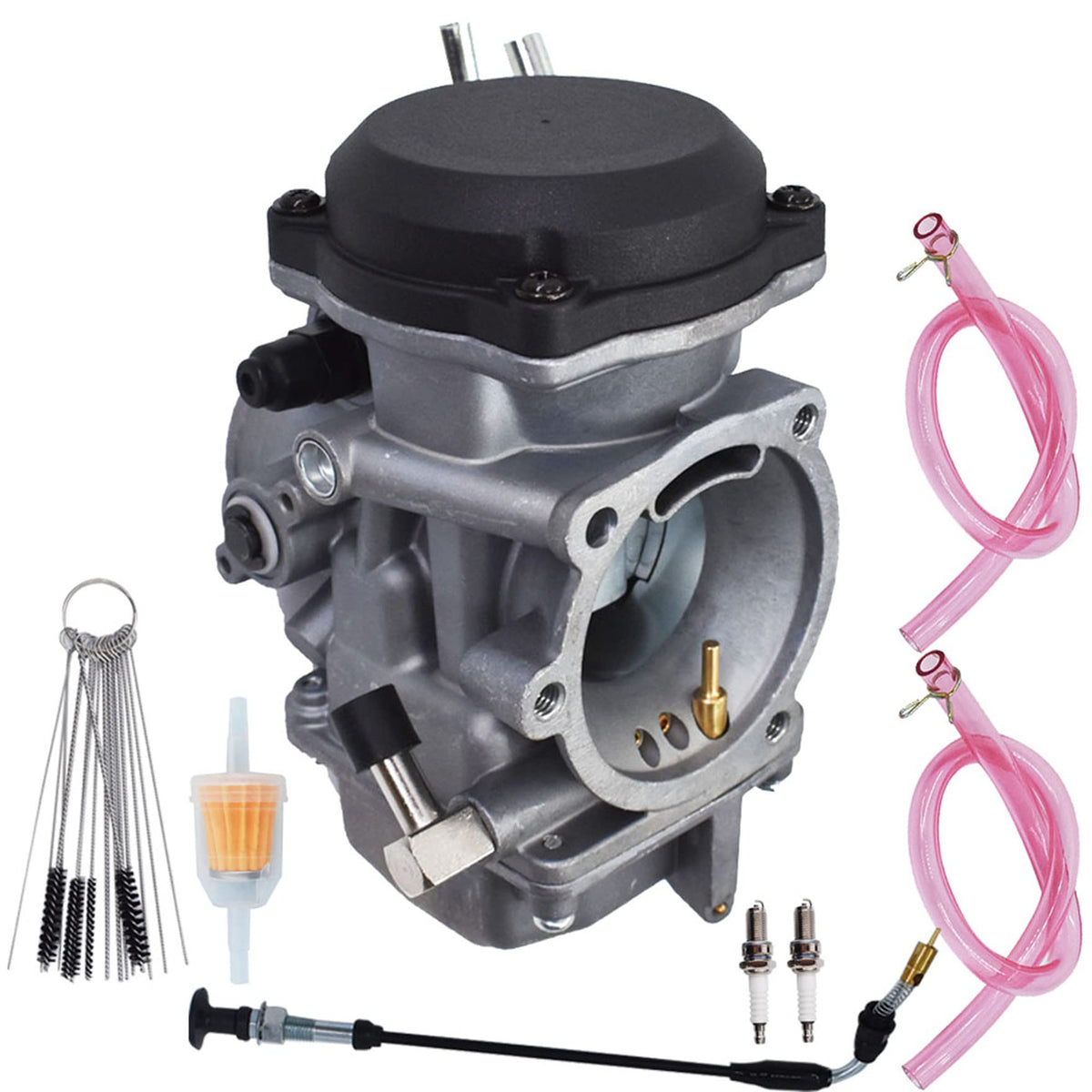 Carburetor with Fuel Filter Choke Cable Spark Plug C791