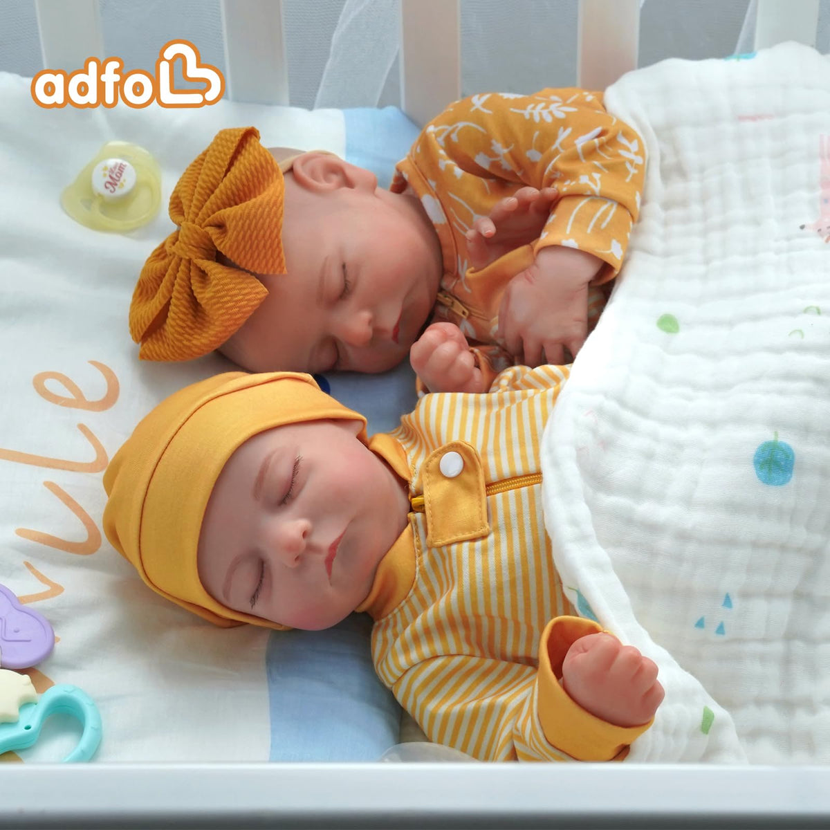 20 Inch Reborn Baby Dolls Twins P7523