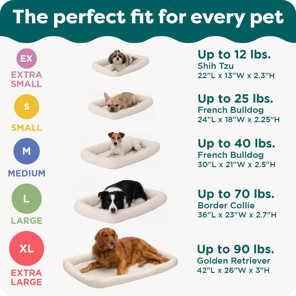 Extra Small Sherpa Fleece Dog Bed S2109