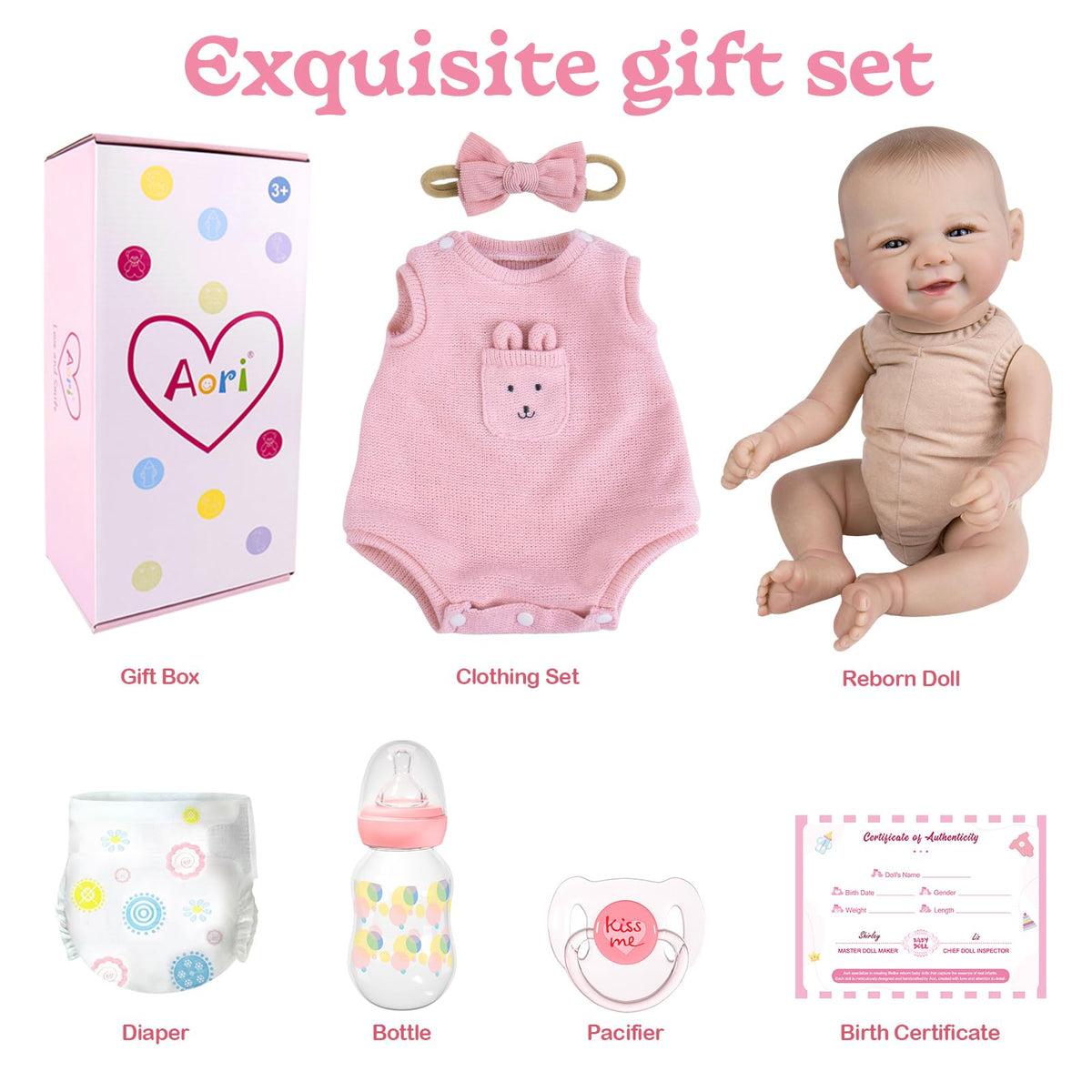 Realistic Reborn Baby Dolls with Flexible Limbs H639
