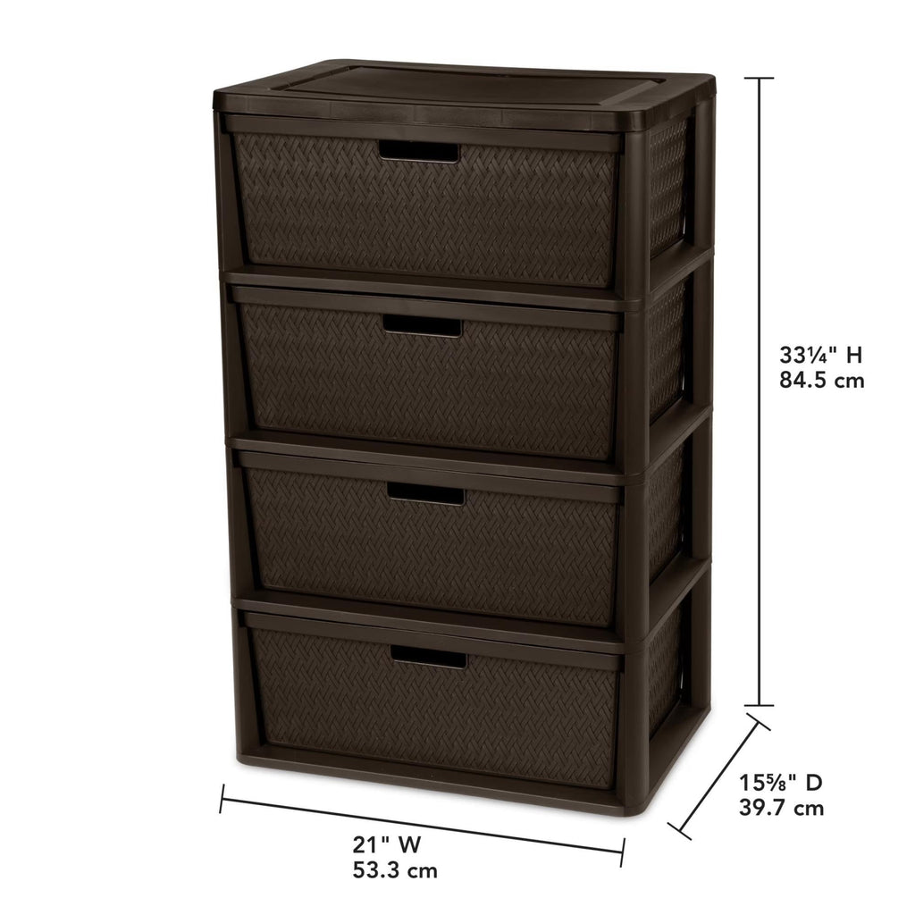 3 Drawer Storage Organizer Tower with Carry Handles P90124