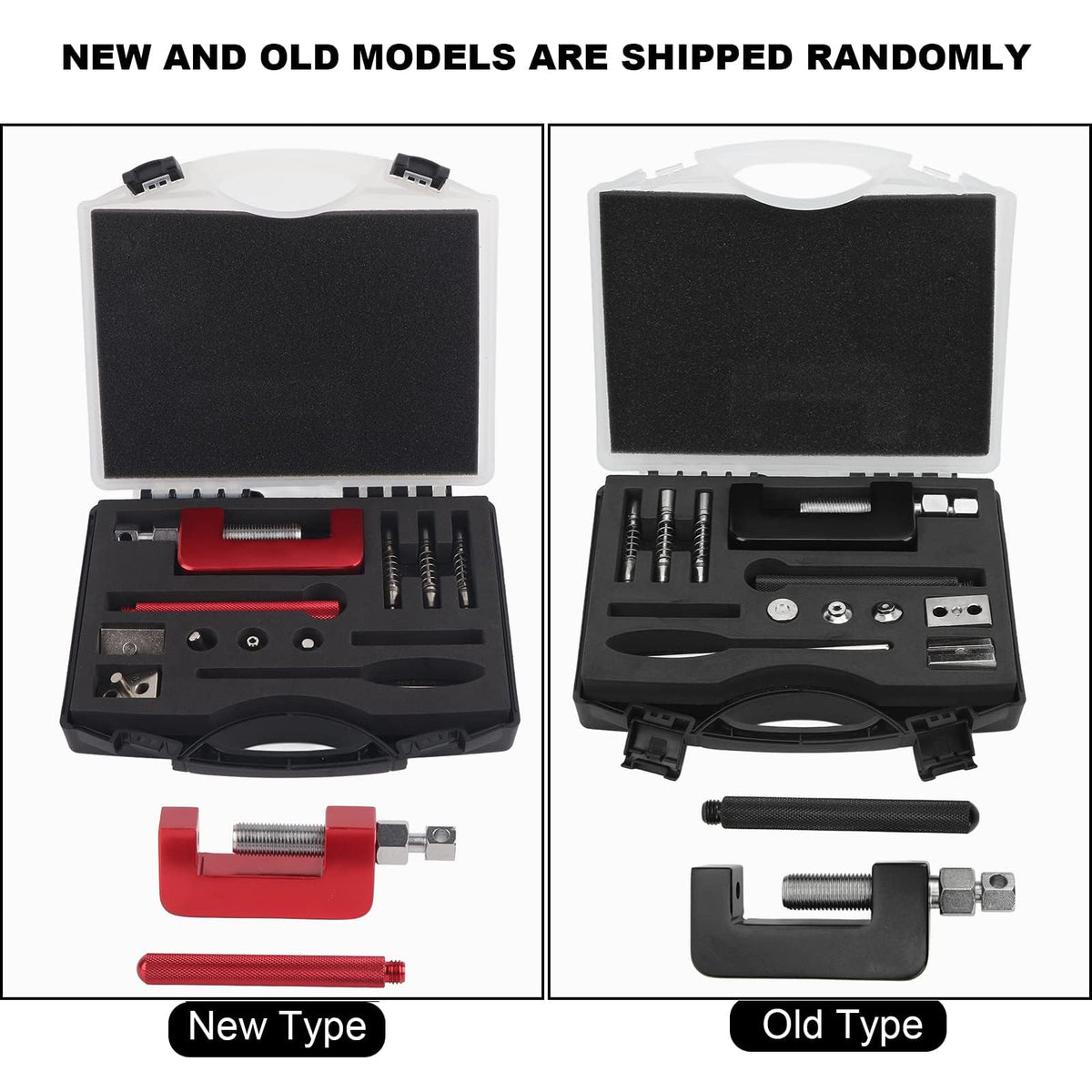 12 Pcs Motorcycle Chain Breaker Riveting Tool Set with Storage Box X251
