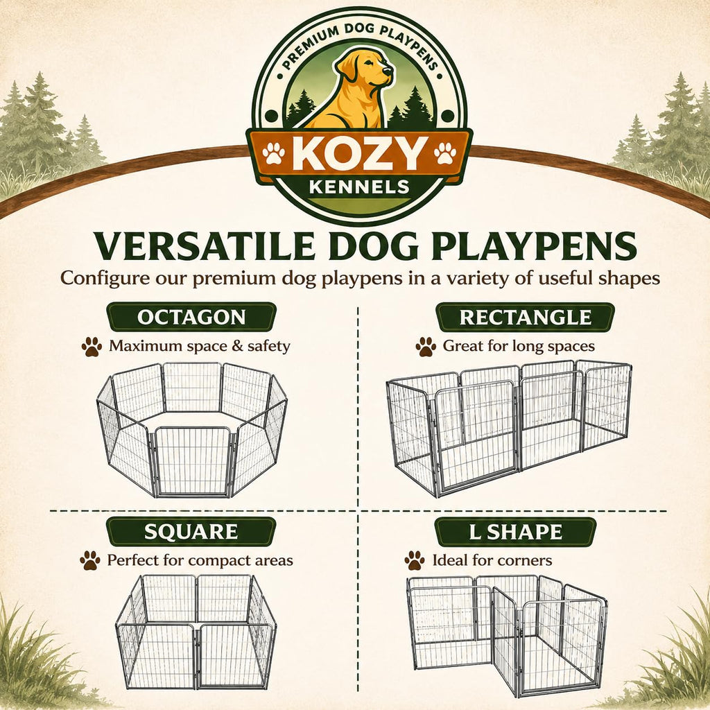 24 inch 16 Panels Heavy Duty Metal Portable Pet Playpen with Gate M792