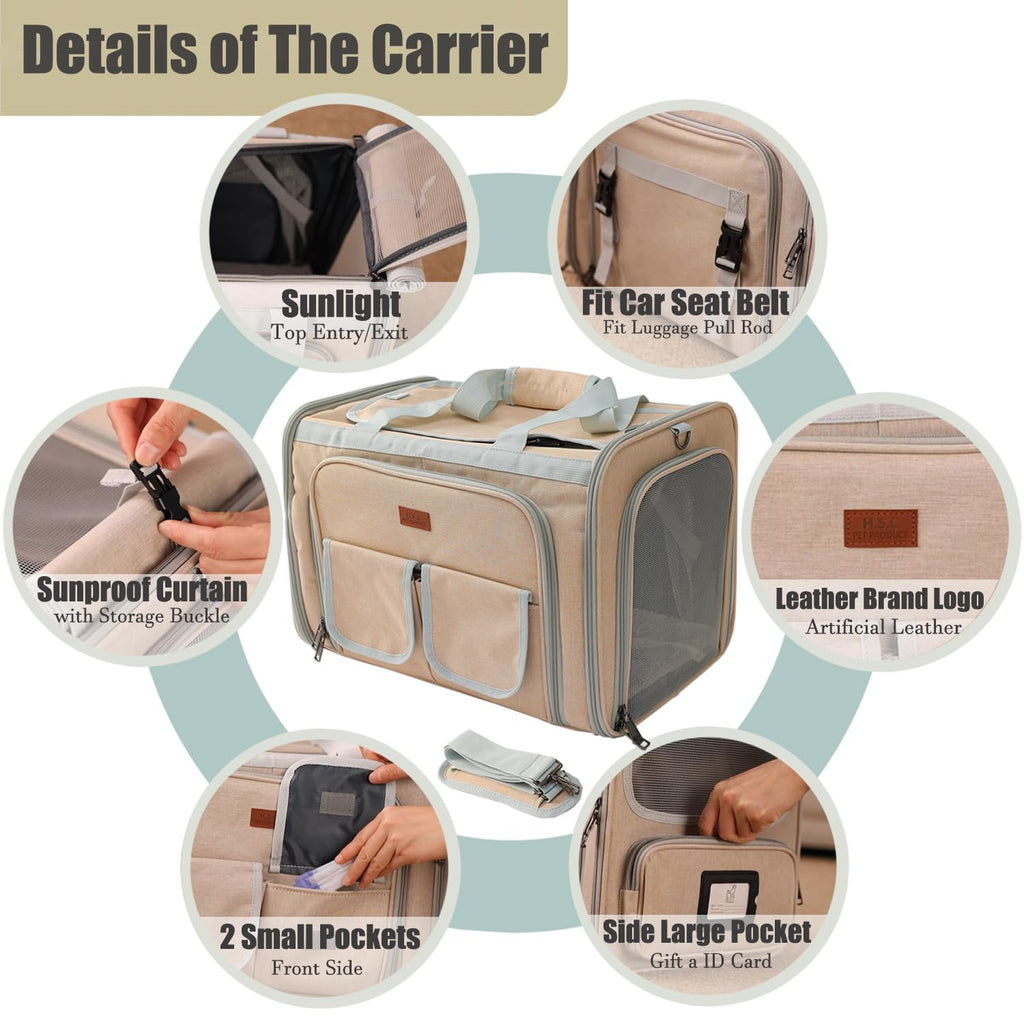 Expandable Airline Approved Cat Carrier Bag S839821