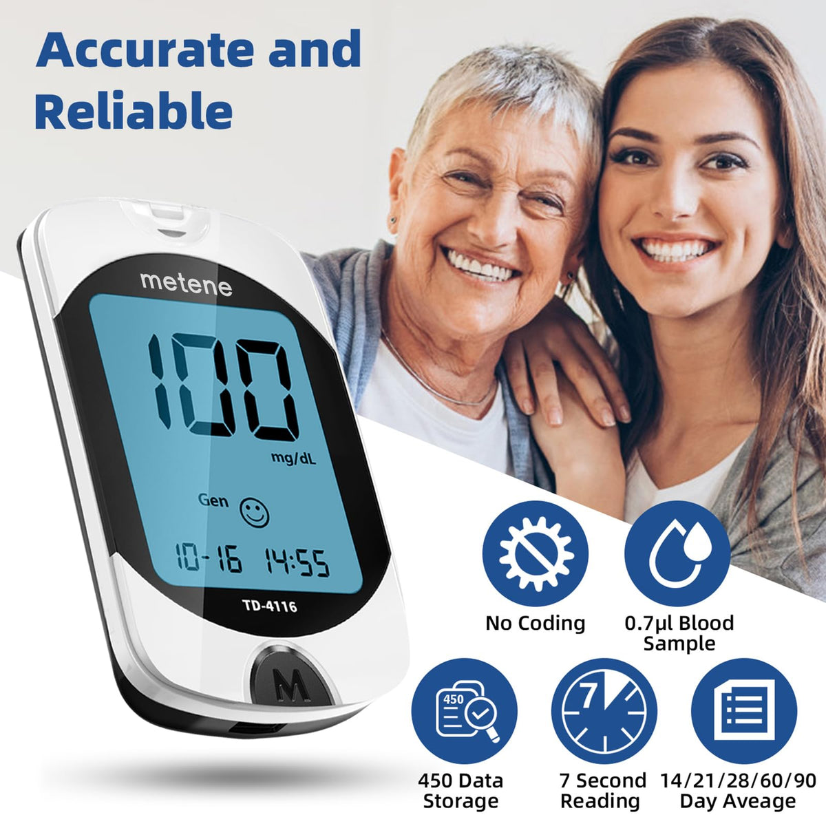 Blood Glucose Monitor Kit & Twist Top Lancets H99658