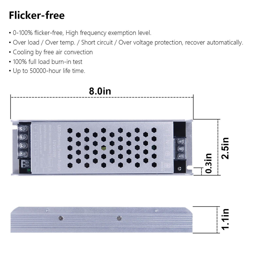 12V 200W Dimmable LED Driver L548173