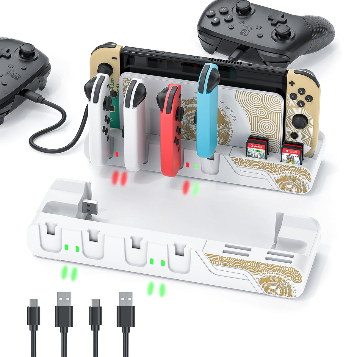 Switch Controller Charging Dock for 6 Joycons O24666