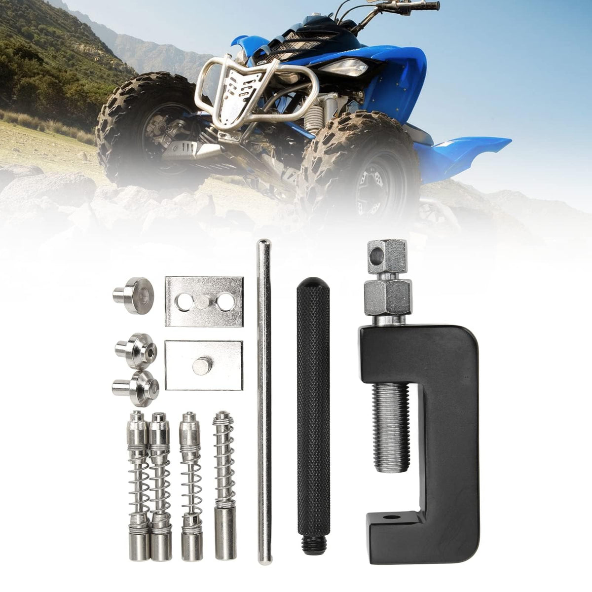 12 Pcs Motorcycle Chain Breaker Riveting Tool Set with Storage Box X251