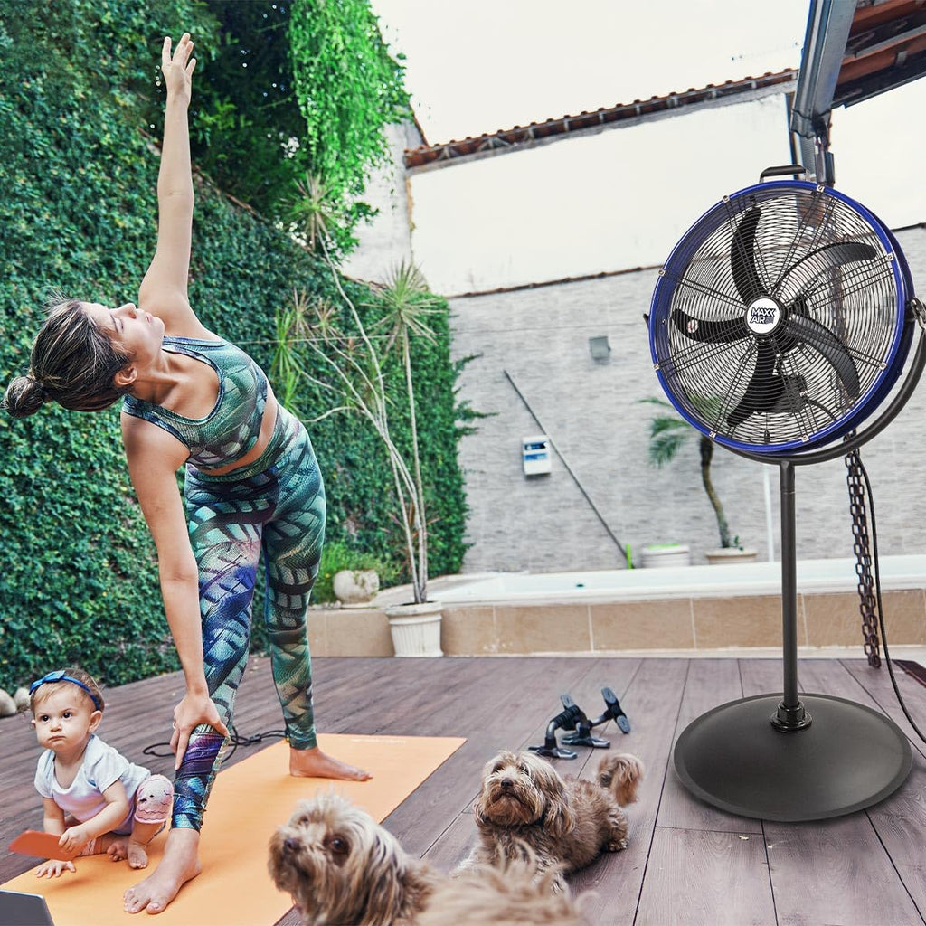 20" 3-In-1 Metal Pedestal Wall Floor Fan K52971