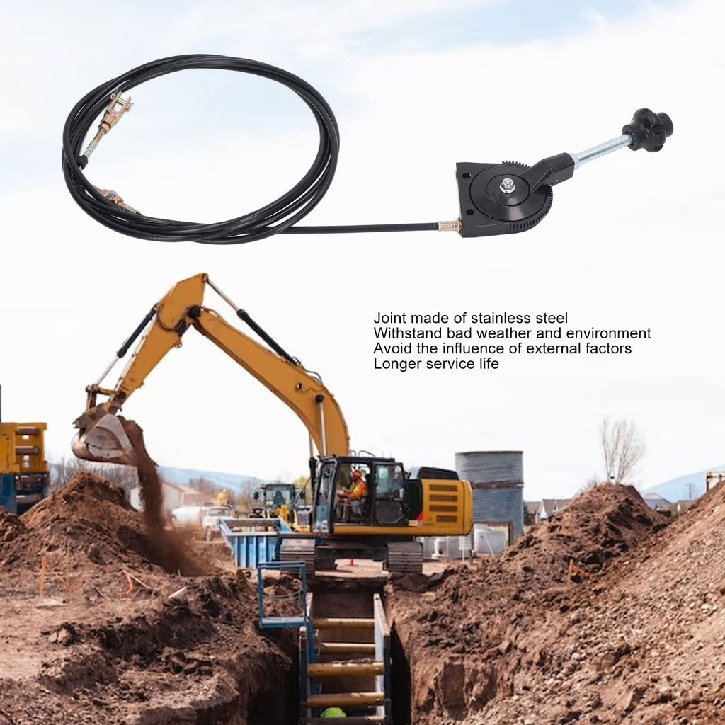 Excavator Throttle Cable 3.5M Manual Throttle Control Cable X780