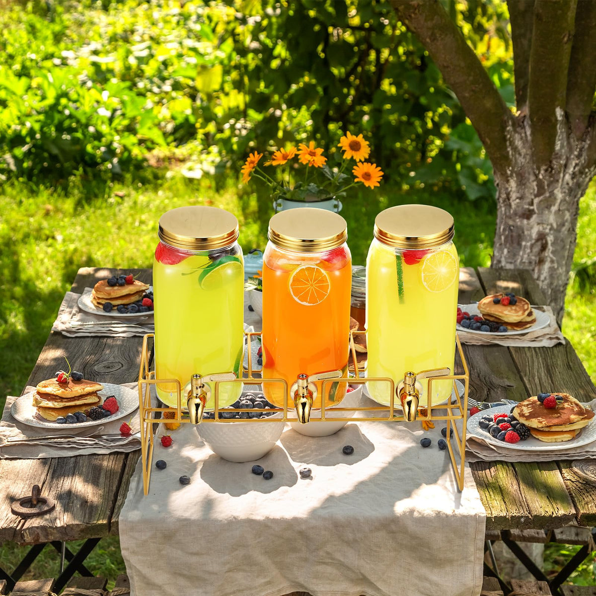 80 oz Glass Beverage Dispenser with Stand V51456